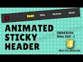 How To Make Sticky Header And Change Menu Color On Scroll Javascript || Javascript Tutorial || Js