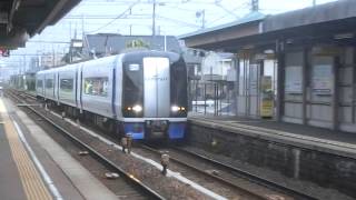 名鉄2000系ミュースカイ新鵜沼ゆき大山寺駅通過