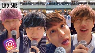 180316 U-KISS derp faces 😬🤪 (Instagram live, ENG SUB)