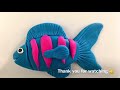 ♥️ clay with me how to make a fish model craft tutorial. easy diy