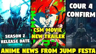 Chainsaw Man New Movie Trailer🔥 \u0026 Release Date | Kaiju No 8 S2 Release Date | TYBW Cour 4 | Sam Boy