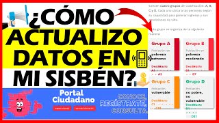 Atención Ingreso Solidario: ¿Cómo actualizar Datos en mi Sisbén IV? /  / Paso a Paso desde celular