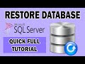 How to Restore SQL Database Backup: SQL Tutorial for Beginners