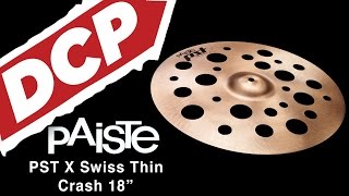 Paiste PSTX Swiss Thin Crash Cymbal 18\