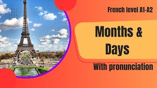 French Months \u0026 Days with Pronunciation