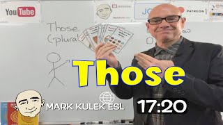 Those (plural) - shadowing English sentences | Learn English - Mark Kulek ESL