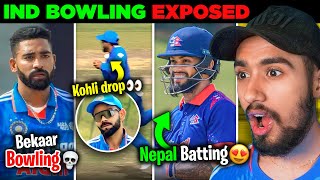 YAAR! Aisi Bowling & Fielding se hum WC JEETENGE?😭 | Kohli Catch Drop | IND vs NEP