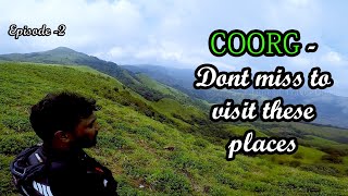 [Eps.2] Must visit places in Coorg/Madikeri |  Exploring the less crowded attractions|