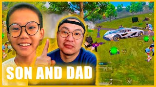 A 10 YEAR OLD BOY AND HIS FATHER PLAYING PUBG (PART 9)#MOBILE.#pubgmobile#bgmi#pubgindonesia