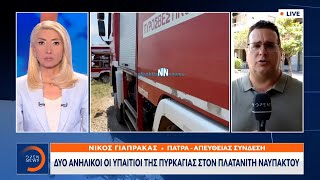 Δύο ανήλικοι οι υπαίτιοι της πυρκαγιάς στον Πλατανίτη Ναυπάκτου |Μεσημεριανό Δελτίο Ειδήσεων|OPEN TV