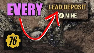 28 LEAD DEPOSITS | The No.14  Fallout 76 Lead Location is INSANE