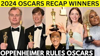 Oscars 2024 Winners List | 2024 Oscars Recap | 2024 Oscars Winners | Oscars  - Oppenheimer Sweep!!