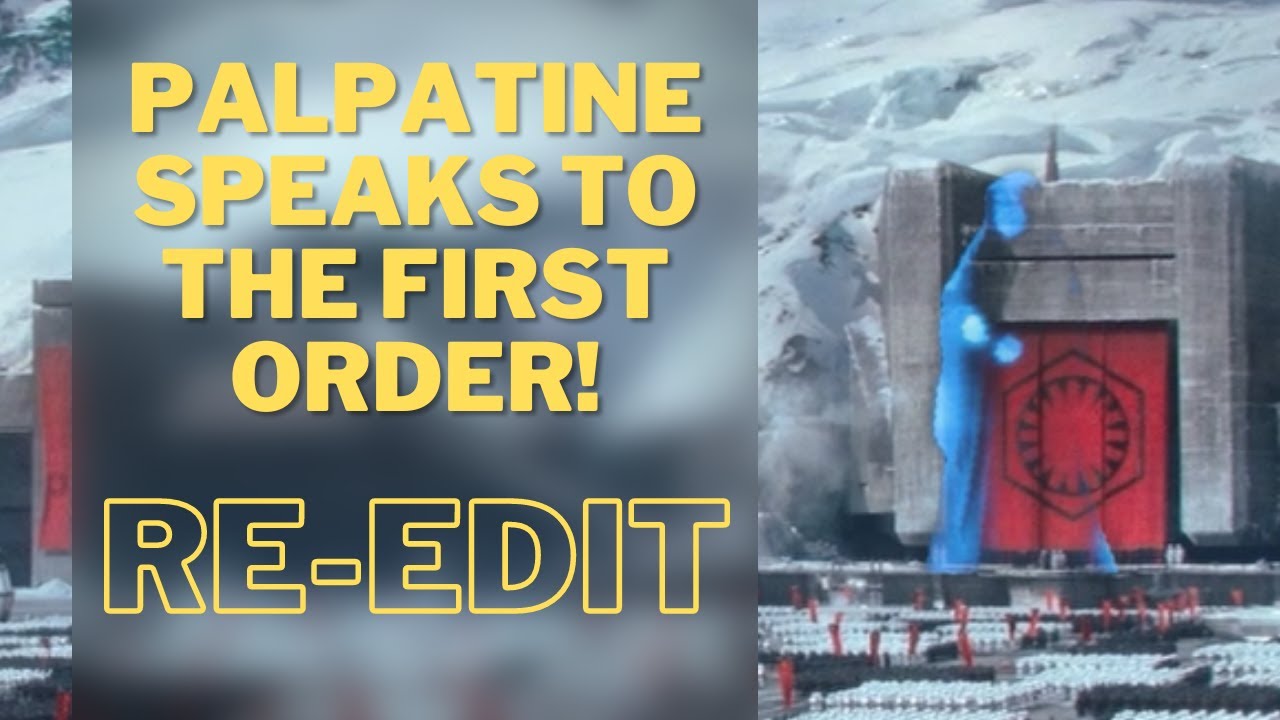 Adding Palpatine To Hux Speech Re Edit Youtube
