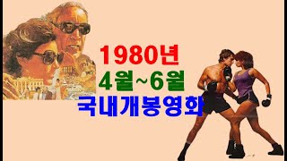 1980년4월~6월 국내개봉영화