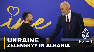 Ukrainian President Volodymyr Zelenskyy in Albania to attend Ukraine-Southeast Europe summit