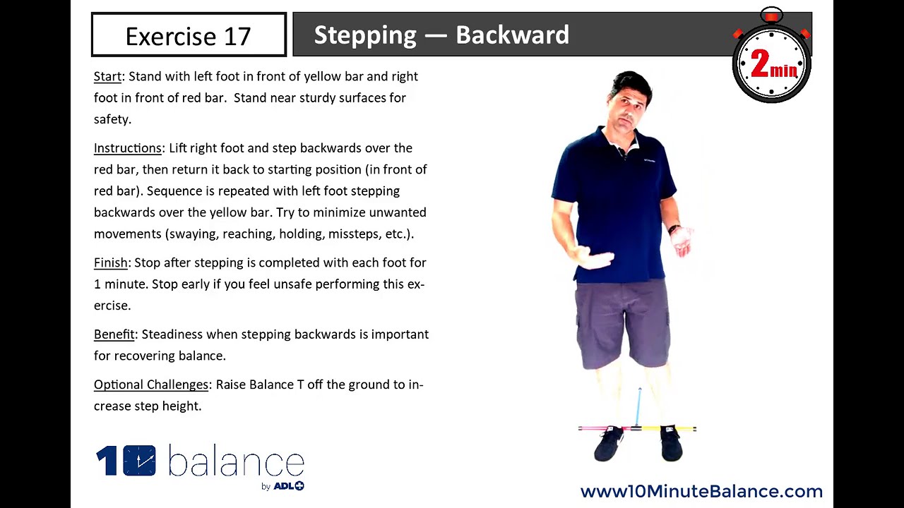 Exercise 17 Stepping Backward Youtube