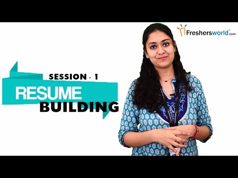 RESUME BUILDING FOR FRESHERS - PART 1 | Sample Resume Format | Resume Writing Tips RESUME BUILDING FOR FRESHERS - PART 1 | Sample Resume Format | Resume Writing Tips