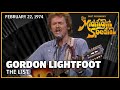 The List - Gordon Lightfoot | The Midnight Special