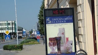 46°C na sunčanoj strani Slatine, 28.8. 2019.  video