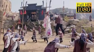 【功夫電影】男人用刀陣圍攻鬥笠美女，卻被美女輕鬆化解！⚔️ 抗日 MMA | Kung Fu