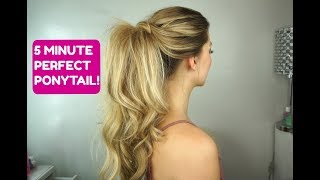 My 5 Minute Perfect Ponytail Using The Chi Air Spin N' Curl