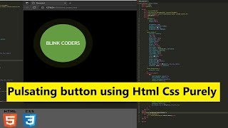 Awesome Pulsating button using Html CSS purely