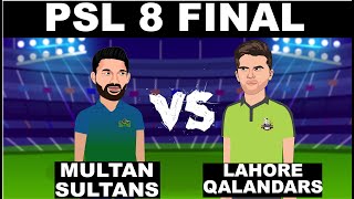 Multan Sultans vs Lahore Qalandars | PSL 8 Final | Rap battle