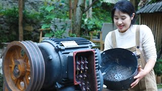 💡The Genius Girl Repaired The Burnt Tea Machine Motor, How Difficult It Is!|Ling