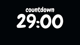 29 Minutes Timer - 29 Minutes Countdown -  Pomodoro Counter