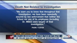 Park Tudor: Matthew Miller's death not related to investigation