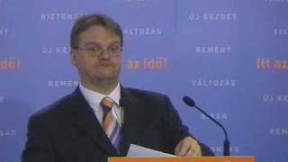 Répássy Róbert (Fidesz) sajtótájékoztatója 2010. március 24-én