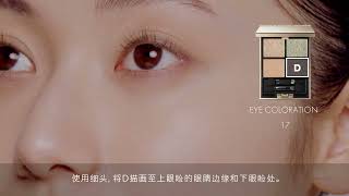 ルナソル LUNASOL EYE COLORATION 17 How To Use CH