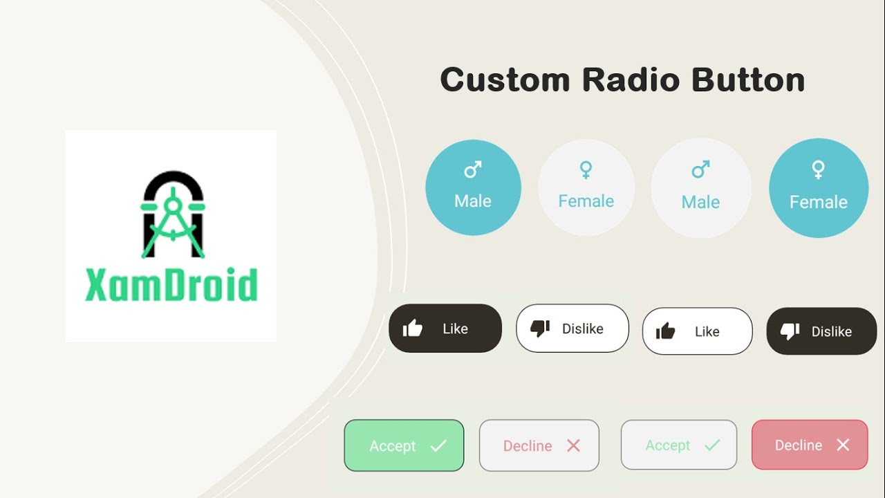 Custom Radio Button | Android - YouTube