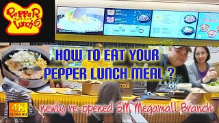 HOW TO MAKE YOUR PEPPER LUNCH | NEWLY RE-OPENED SM MEGAMALL | FOOD REVIEW | SULIT BA? @daddythart