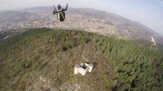 Beautiful Paragliding Sarajevo, chase camera