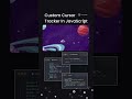 Custom Cursor Tracker Made With Javascript (Javascript follow mouse effect) 👩‍💻