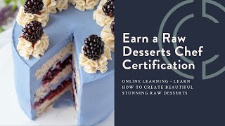 Online Raw Desserts Chef Certification Course