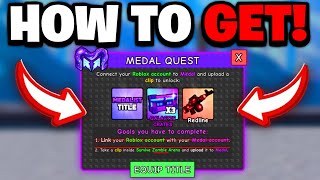 How To COMPLETE MEDAL EVENT QUEST & GET REDLINE in SURVIVE ZOMBIE ARENA! (Medal Quest Guide)