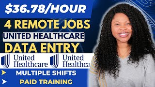 $36 Work From Home Jobs 2023: Remote Jobs No Experience 2023 With United Healthcare, Data Entry Jobs