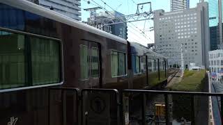 阪急梅田駅での名物　京都本線　神戸線　宝塚線　3線同時発車