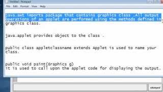 how to make a simple applet viewing program