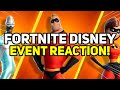 FORTNITE DISNEY EVENT REACTION!