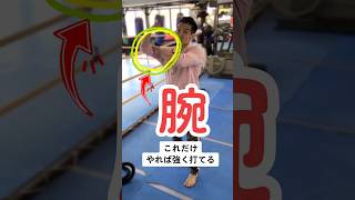 【これしかない】パンチ力アップの腕の使い方🥊✨#boxing #boxingskills #ボクシング大学 #パンチ力アップ