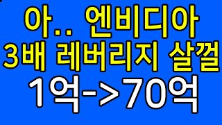 TQQQ 말고 엔비디아 3배 레버리지 살껄 수익률이 7000% feat 삼슬라 수익률