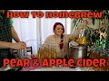 How To HOMEBREW CIDER - step by step APPLE & PEAR CIDER from pressed Home Grown Fruit /MoggyBoxCraft