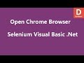 Selenium Visual Basic .Net Open Chrome Browser