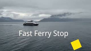 Fast Ferry Stop - How people commute on the coast in Northern Norway