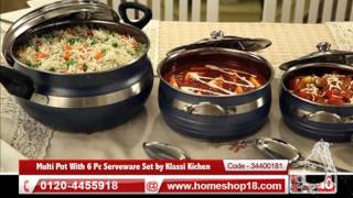 Homeshop18.com - Multi Pot With 6 Pc Serveware Set by Klassi Kichen