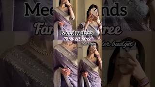 Farewell saree ideas from @Meesho #shorts #meeshofinds #saree #haul #meeshosaree #farewellsaree