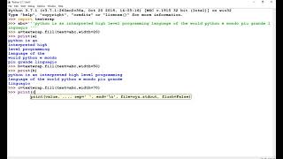 Python Fill function with TextWrap